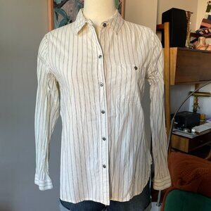 Broadway & Broome cotton poplin long sleeve button down